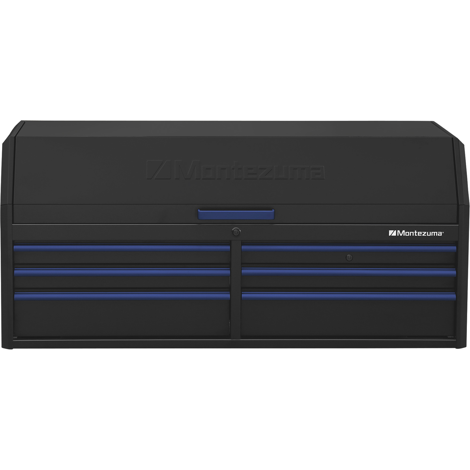 Montezuma 56in. x 24in. 6-Drawer Tool Chest, 56in.W x 24 5/8in.D x 25in.H, Black, Model# BKM562406CH